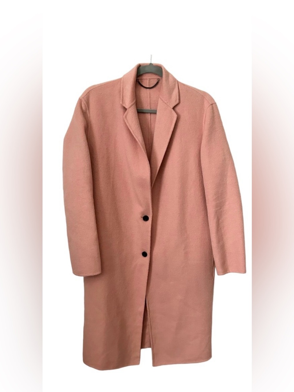 All Saints Dusty Rose Single-Breasted Trench Coat